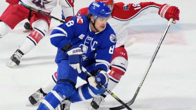 Wichita Thunder defenseman Alex Peters vs. the Allen Americans