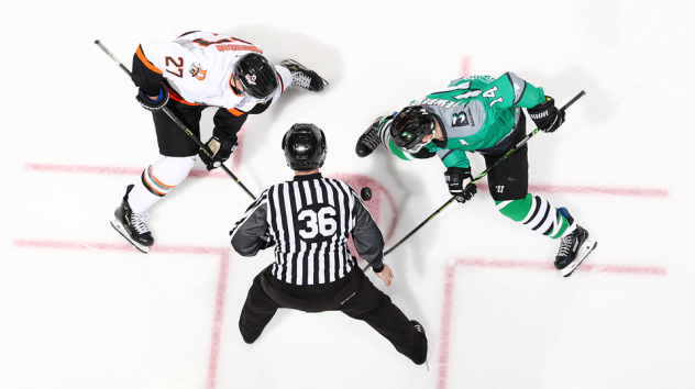 Binghamton Black Bears face off with the Danbury Hat Tricks