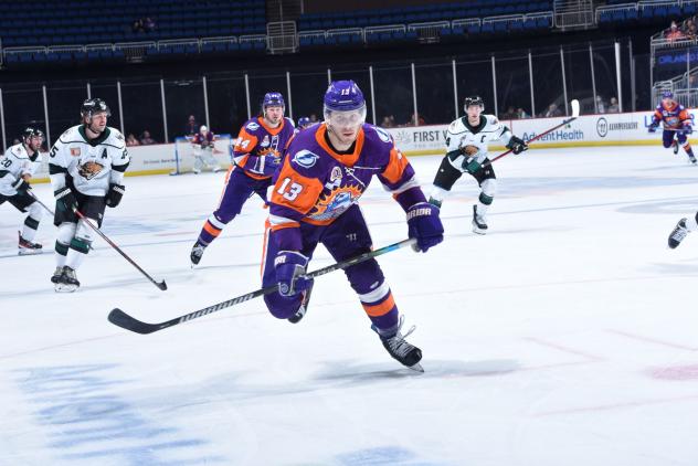 Forward Dylan Fitze with the Orlando Solar Bears