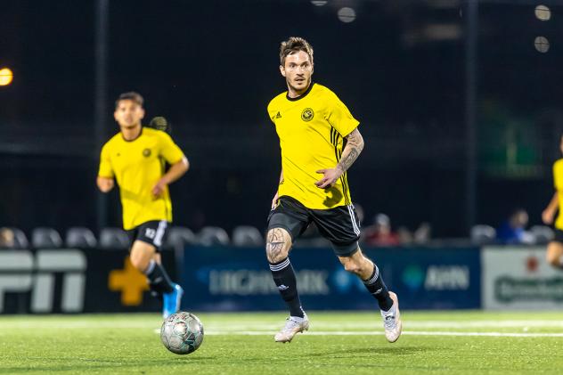 Pittsburgh Riverhounds SC midfielder Luis Argudo