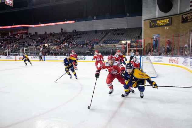 Rapid City Rush battle the Atlanta Gladiators