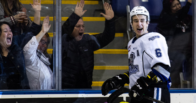 Victoria Royals defenceman Gannon Laroque