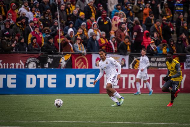 Detroit City FC in action at Keyworth Stadium