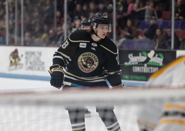Muskegon Lumberjacks forward Owen Mehlenbacher