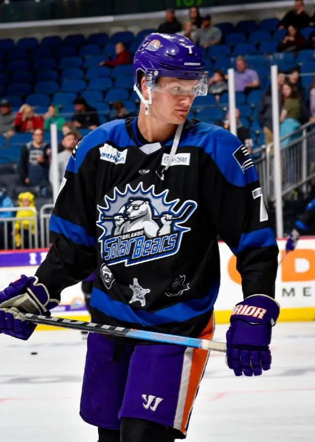 Orlando Solar Bears forward Tyler Bird