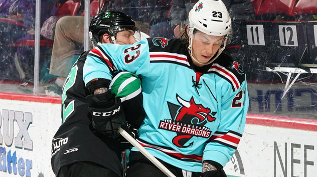 Binghamton Black Bears tangle with the Columbus River Dragons