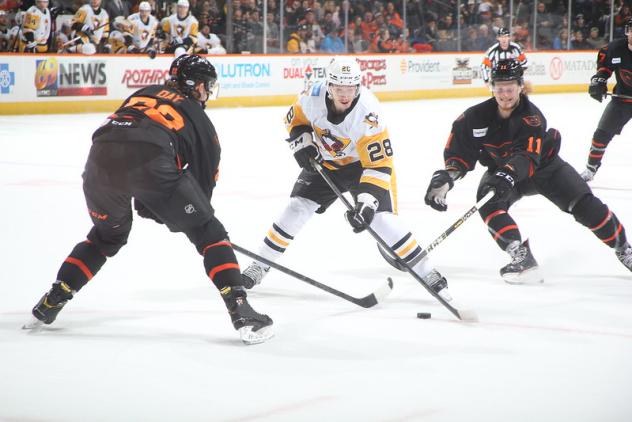 Lehigh Valley Phantoms battle the Wilkes-Barre/Scranton Penguins