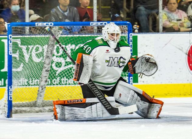 Maine Mariners goaltender Stefanos Lekkas