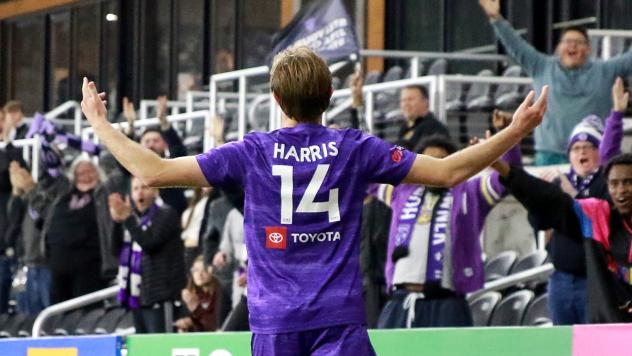 Louisville City FC striker Wilson Harris