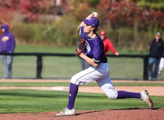 RHP Dylan Jacober with Western University