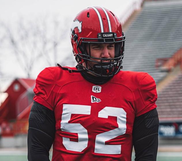 Calgary Stampeders long snapper Aaron Crawford