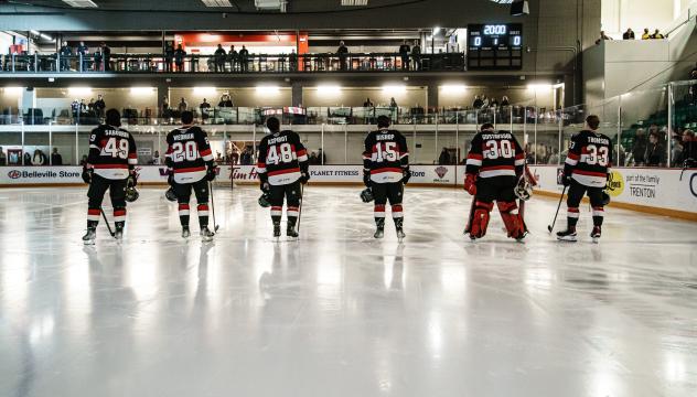 Belleville Senators line up