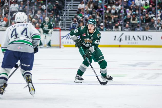Olen Zellweger of the Everett Silvertips