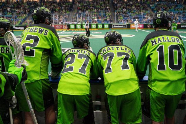Saskatchewan Rush keep an eye on the action