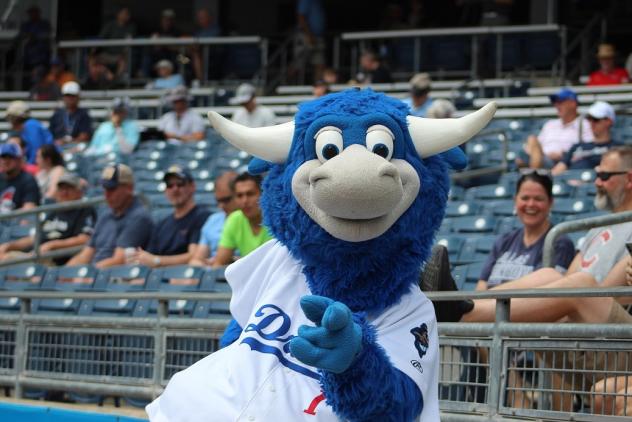 Tulsa Drillers mascot Hornsby