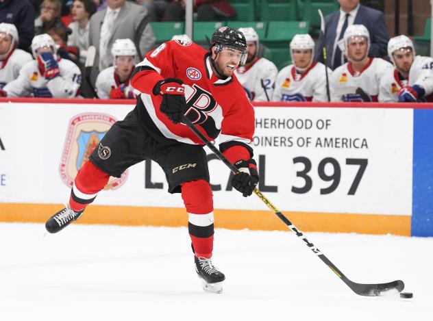Belleville Senators defenceman Zac Leslie