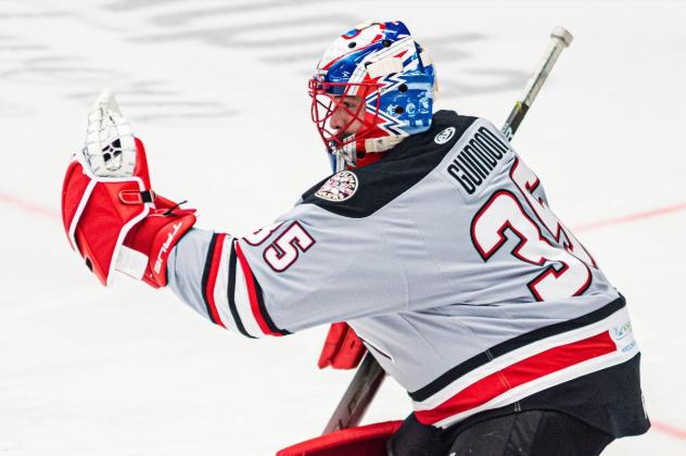 Wheeling Nailers goaltender Louis-Philip Guindon