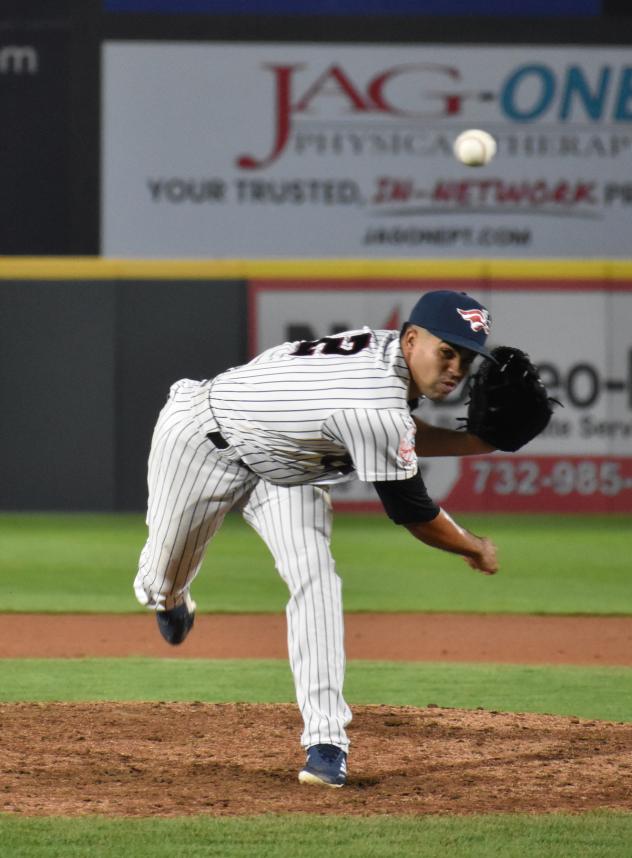 Somerset Patriots pitcher Carlos Espinal