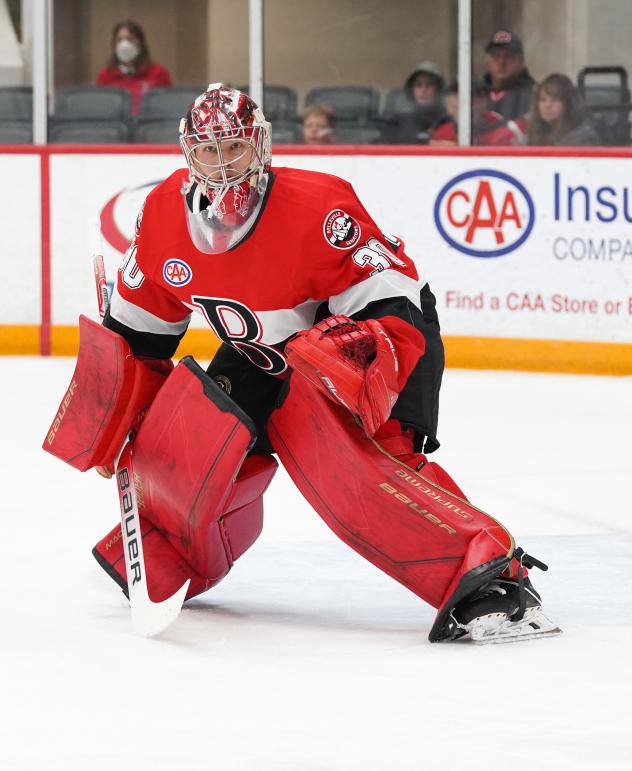 Belleville Senators goaltender Filip Gustavsson
