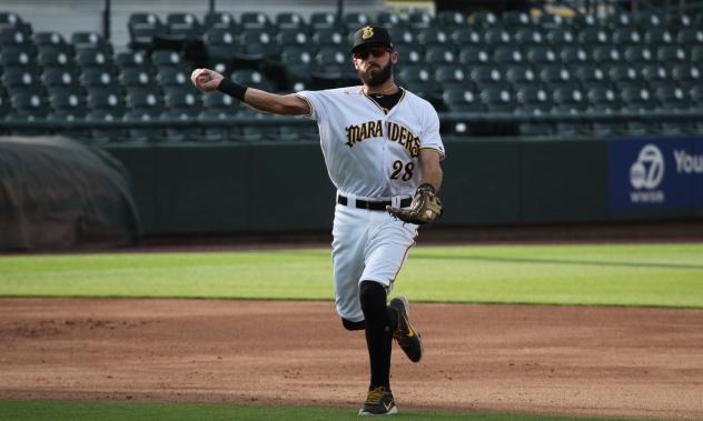 Dylan Busby with the Bradenton Marauders