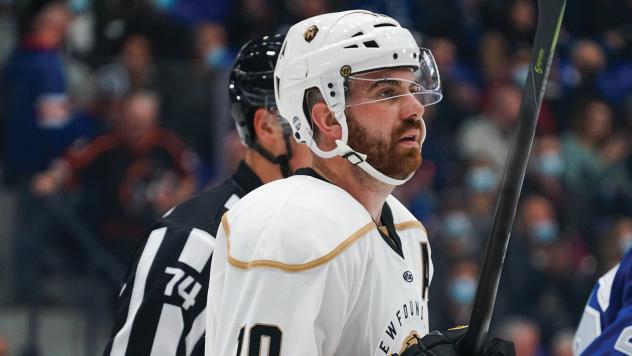 Zach O'Brien of the Newfoundland Growlers