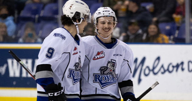 Victoria Royals are all smiles during a big win
