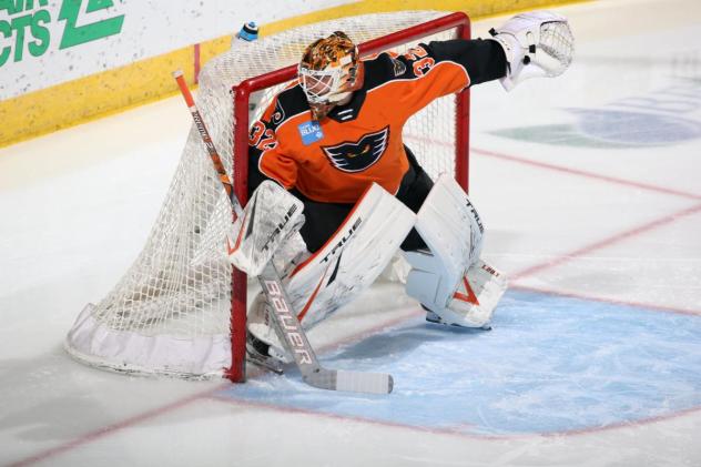 Lehigh Valley Phantoms goaltender Felix Sandstrom
