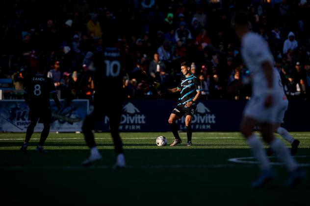Colorado Springs Switchbacks FC with possession against Memphis 901 FC