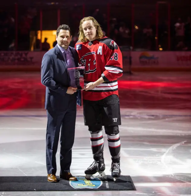 Logan Nelson receives the 2022 Blaine Jarvis Heart and Soul Award