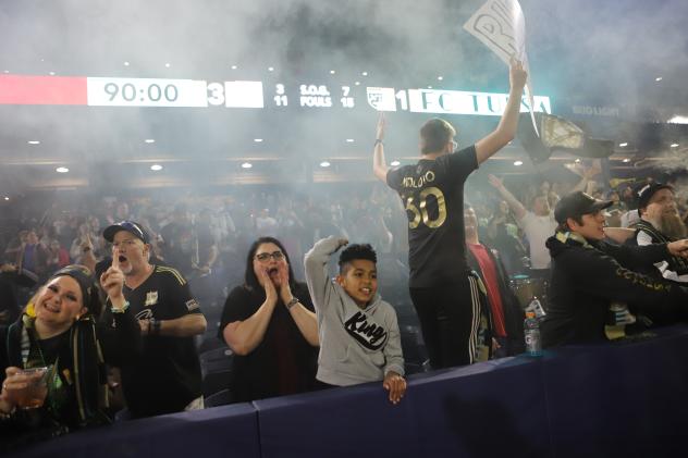 FC Tulsa fans enjoy their team