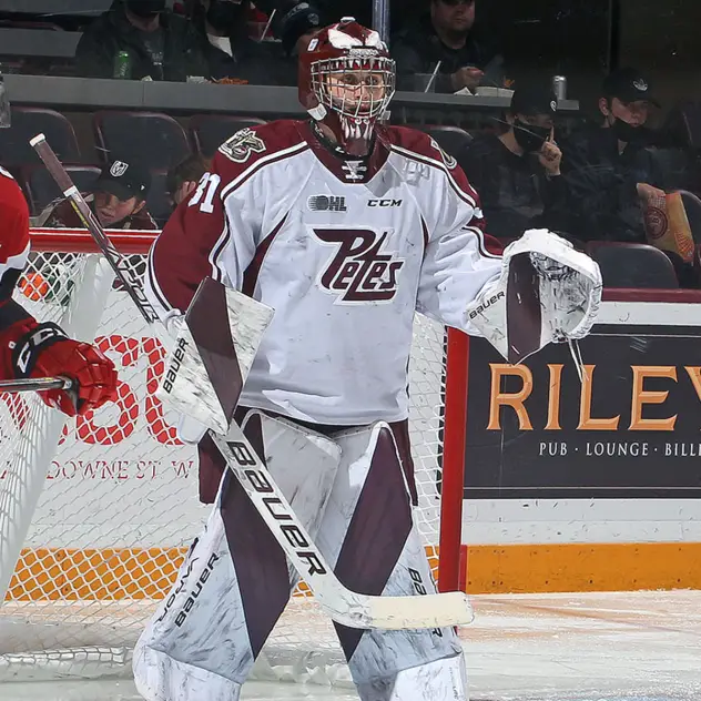 Peterborough Petes goaltender Michael Simpson