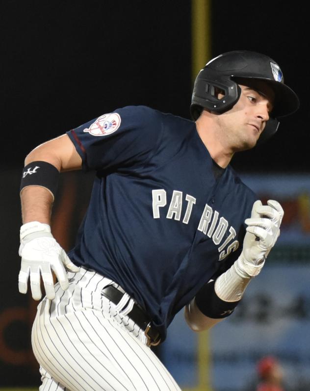 Max Burt of the Somerset Patriots