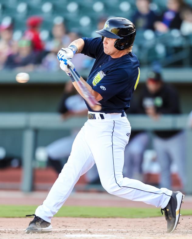 River Town at bat for the Columbia Fireflies