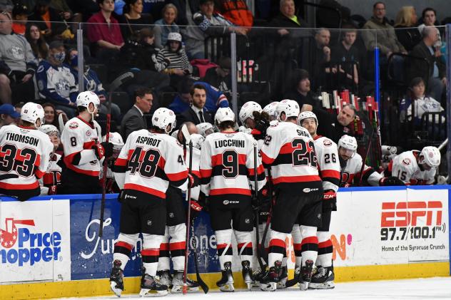 Belleville Senators huddle