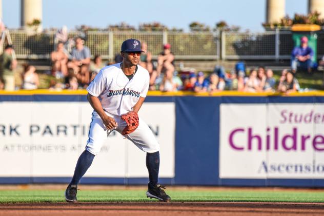 Ray-Patrick Didder of the Pensacola Blue Wahoos