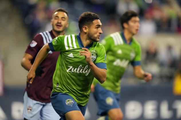 Seattle Sounders FC midfielder Cristian Roldan