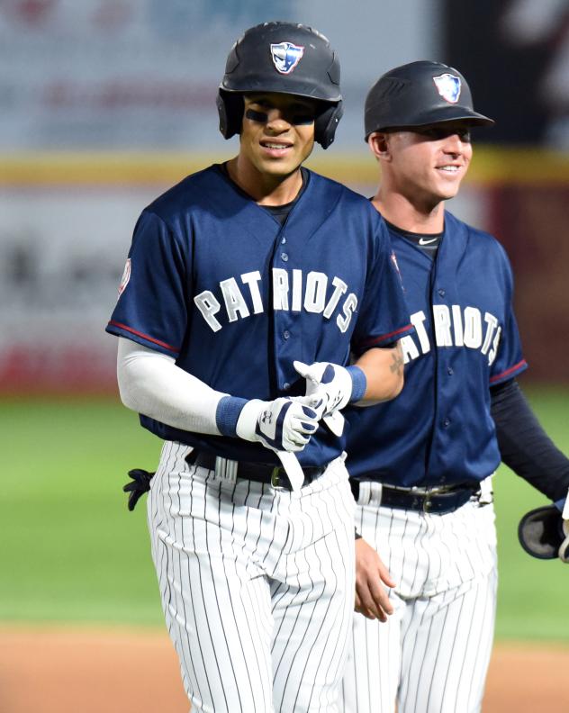 Blake Perkins of the Somerset Patriots