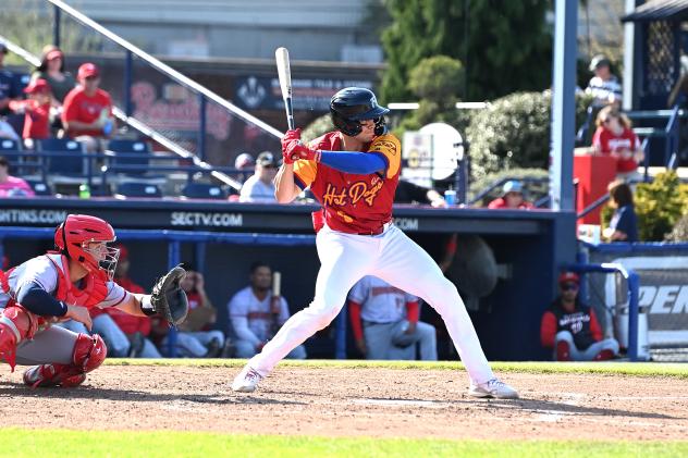 Reading Fightin Phils at the plate