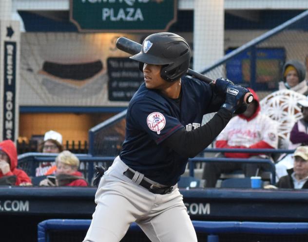 Somerset Patriots outfielder Blake Perkins