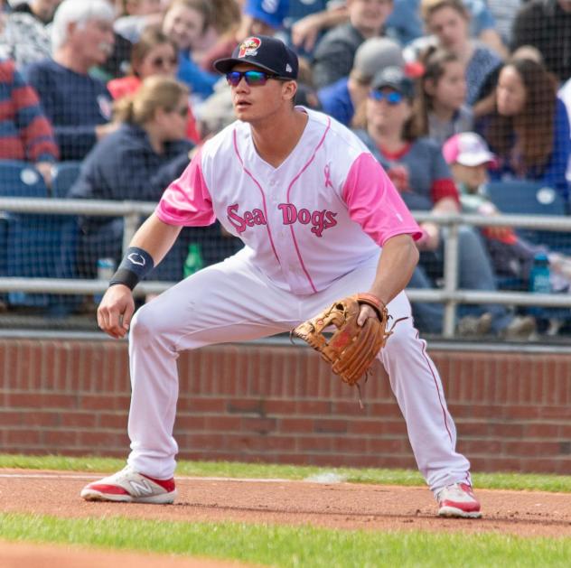 Portland Sea Dogs Pink Out the Park/ Breast Cancer Awareness Day jersey