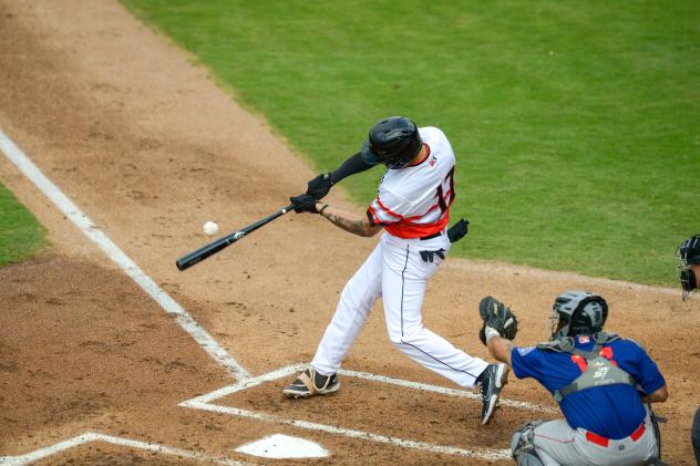 Fayetteville Woodpeckers outfielder Victor Mascai