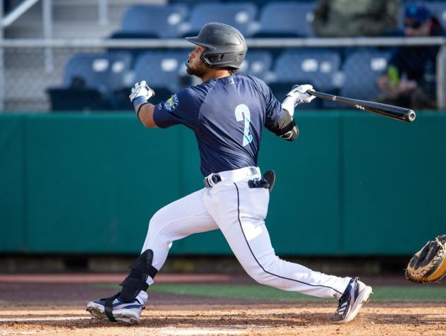 Justin Lavey of the Everett AquaSox