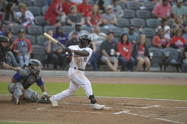 Fayetteville Woodpeckers outfielder Quincy Hamilton