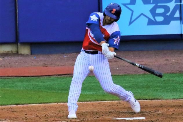 Daniel Palka hit his seventh home run of the season for the Syracuse Mets on Thursday night