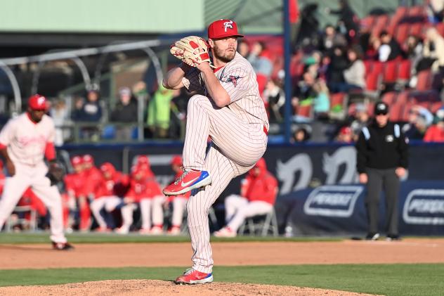 Reading Fightin Phils on the mound