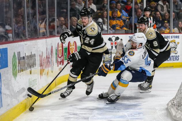 Wheeling Nailers defenseman Josh Maniscalco vs. the Toledo Walleye