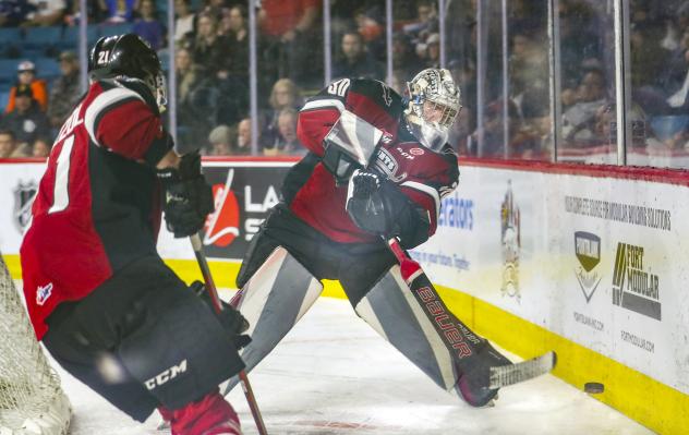 Vancouver Giants goaltender Jesper Vikman