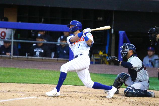 Cody Bohanek homered for the Syracuse Mets on Saturday night