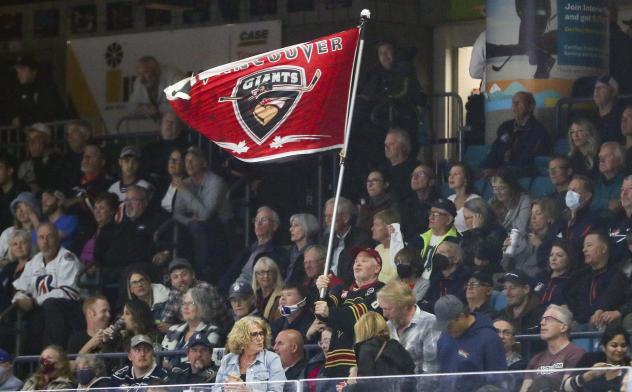 Vancouver Giants fans support their team