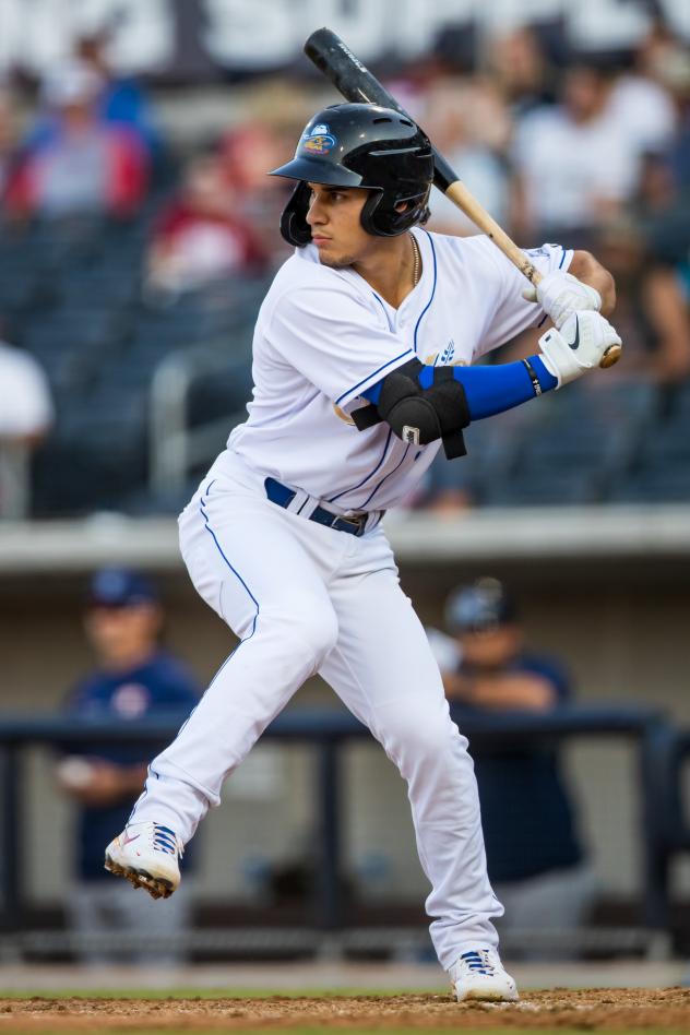 Outfielder Alek Thomas with the Amarillo Sod Poodles